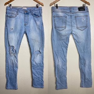 Zara Man Distressed Skinny Jeans